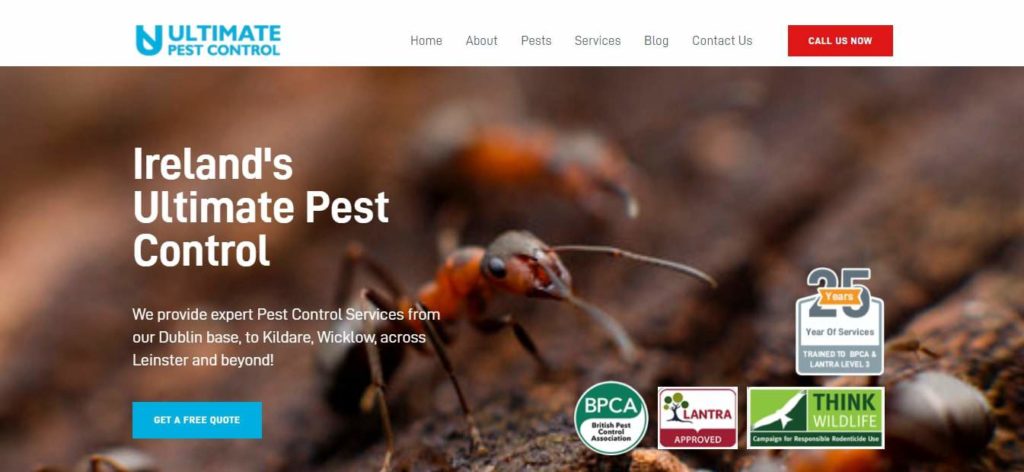 Ultimate Pest Control's Homepage