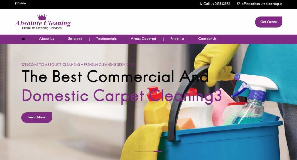 Absolute Cleaning's Homepage