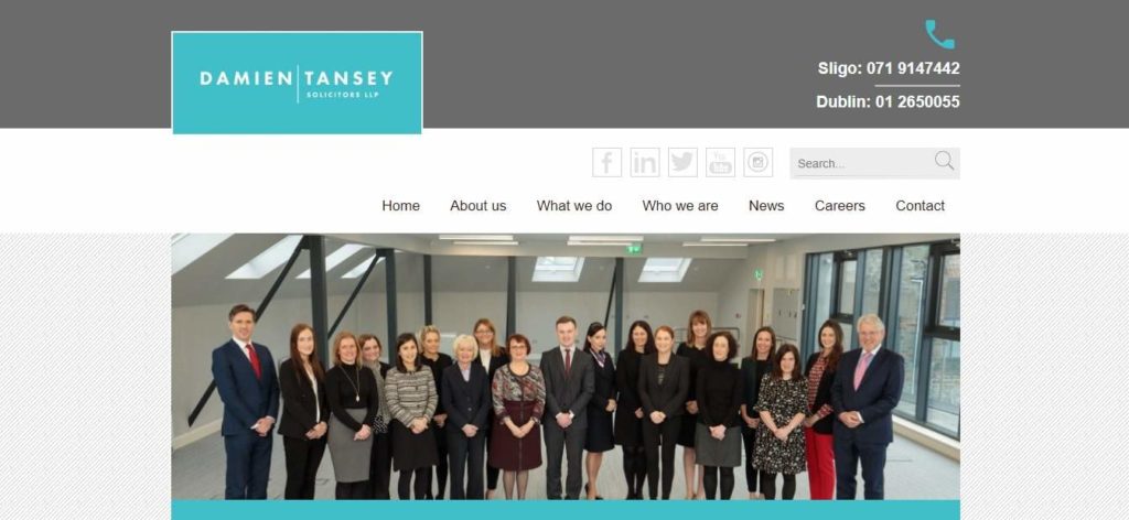 Damien Tansey Solicitors LLP's Homepage