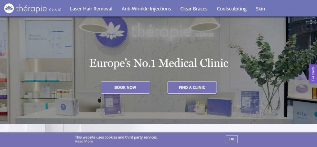Thérapie Clinic's Homepage
