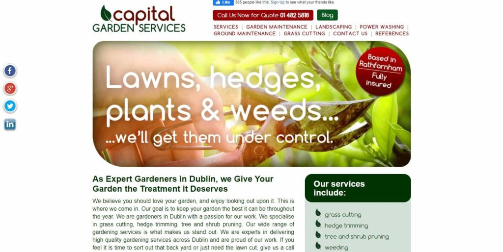 Capital Garden Services' Homepage