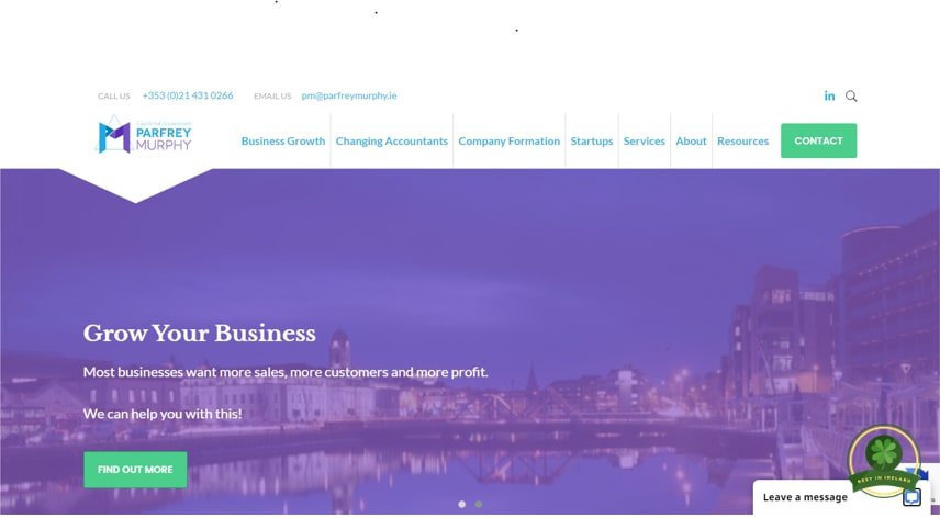 Parfrey Murphy Chartered Accountants' Homepage