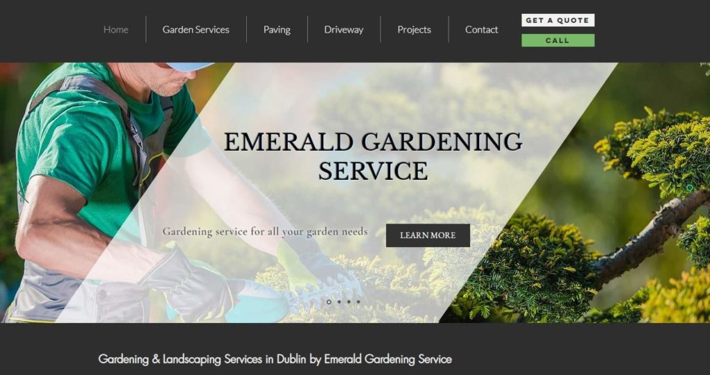 Emerald Garden Services' Homepage