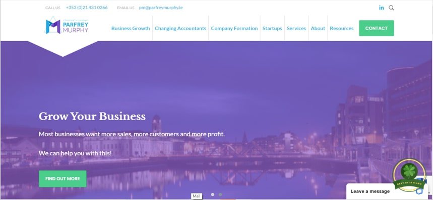 Parfrey Murphy Chartered Accountants' Homepage