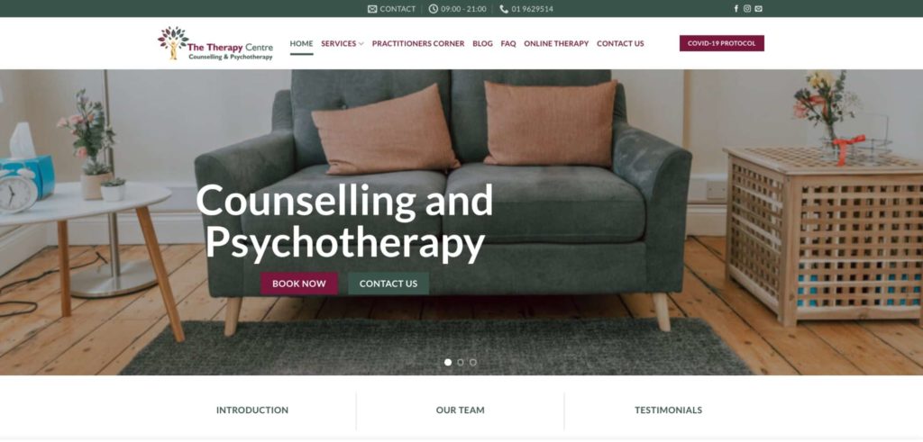 The Therapy Centre's Homepage