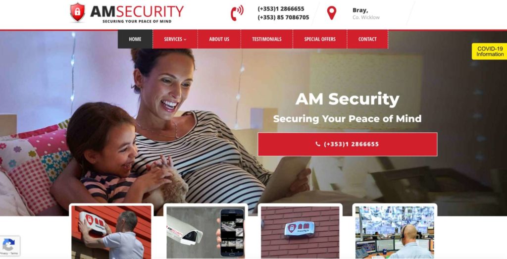 AM Security Solutions' Homepage