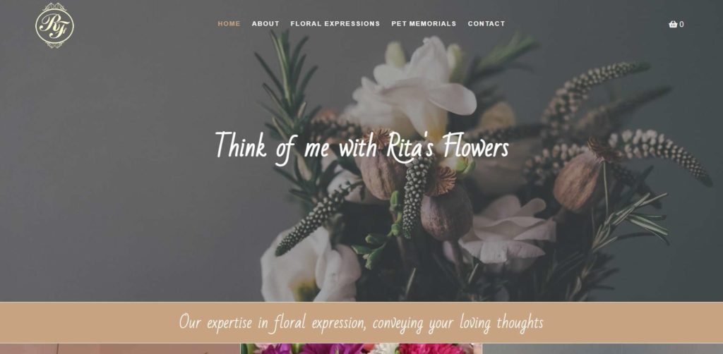 Rita’s Flowers' Homepage