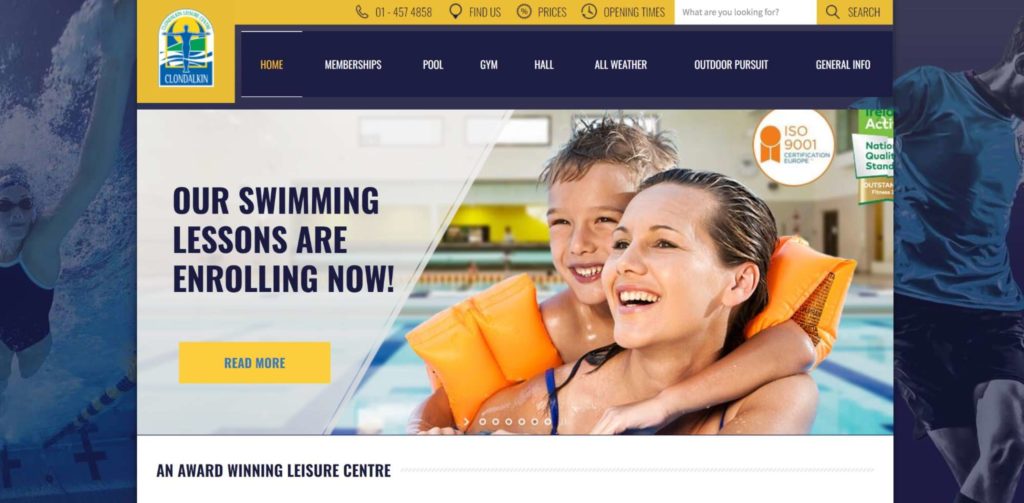 Clondalkin Leisure Centre's Homepage