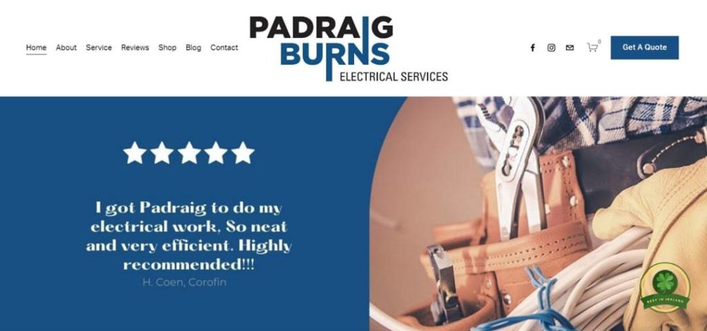 Padraig Burns Electrical Services' Homepage