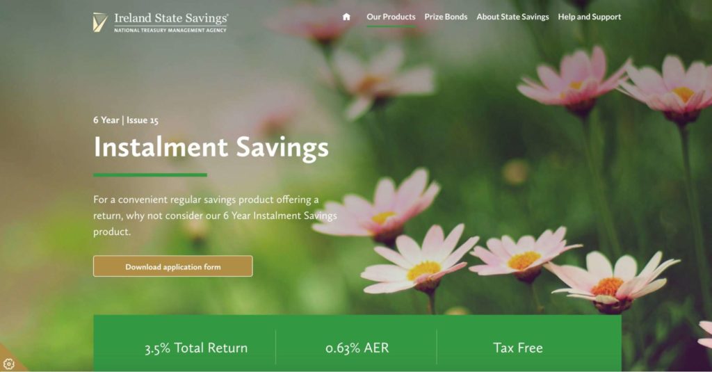 Ireland State Savings — Instalment Savings' Homepage
