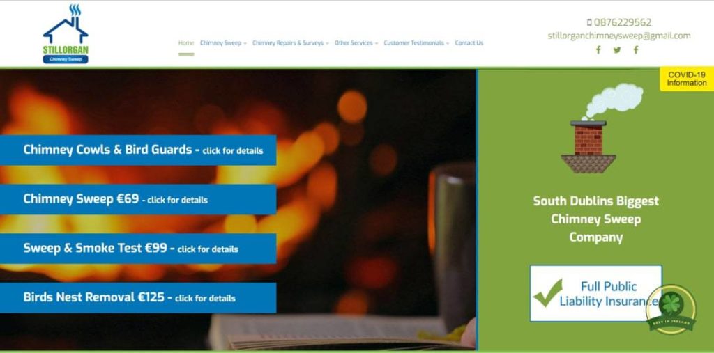 Stillorgan Chimney Sweep's Homepage