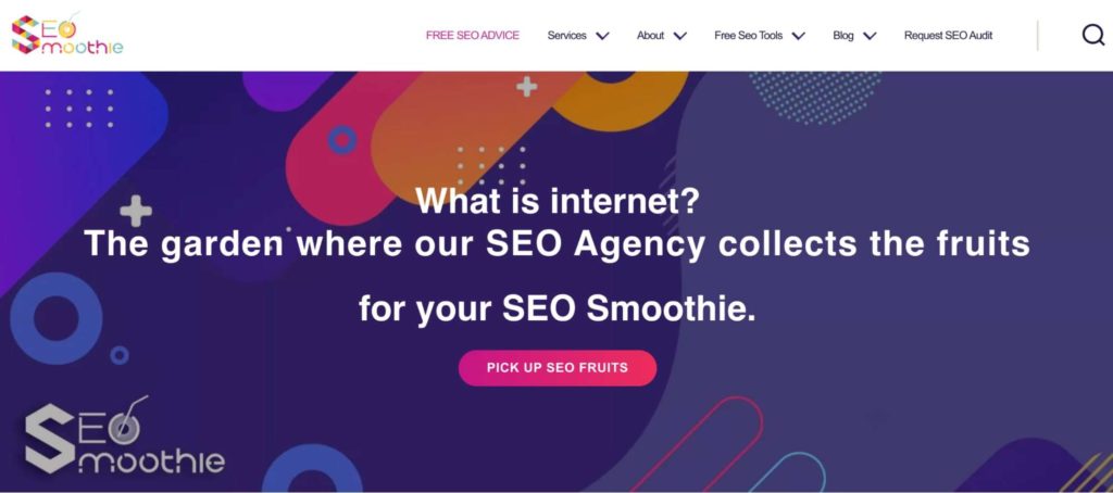 SEO Smoothie's Homepage