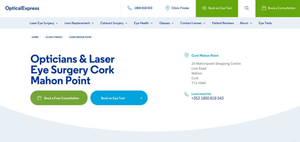Optical Express' Homepage