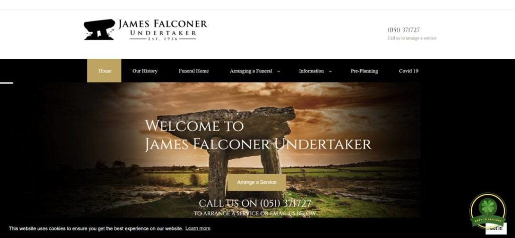 James Falconer Undertakers' Homepage