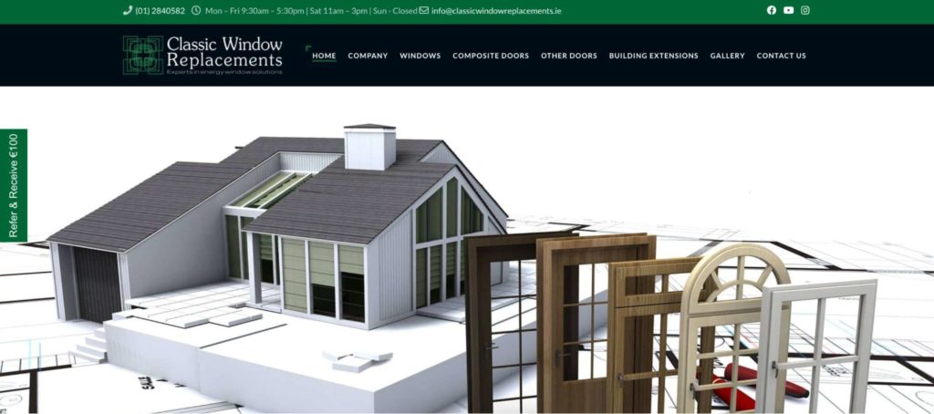 Classic Window Replacements' Homepage