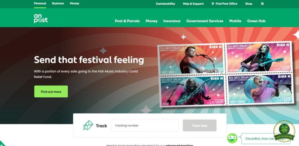 An Post's Homepage