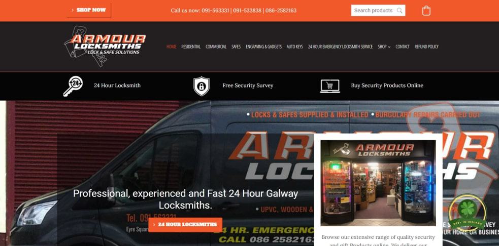 Armour Locksmiths' Homepage