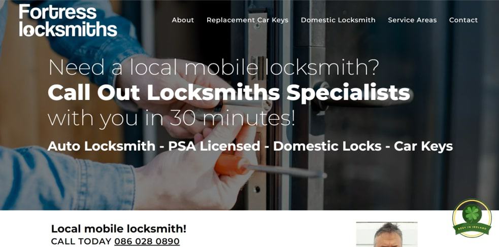 Fortress Locksmiths/Fortress Lock Services' Homepage