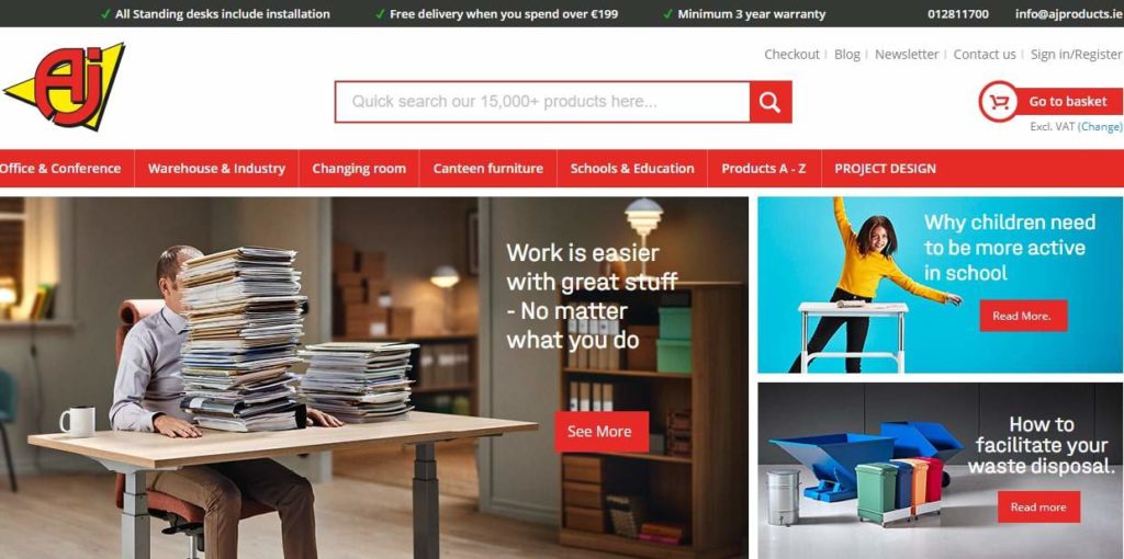 AJ Products' Homepage