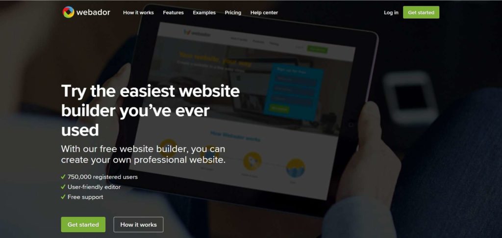 Webador's Homepage