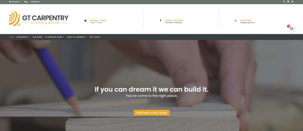 GT Carpentry & Building Services' Homepage