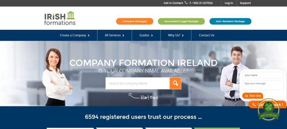 Irish Formations' Homepage