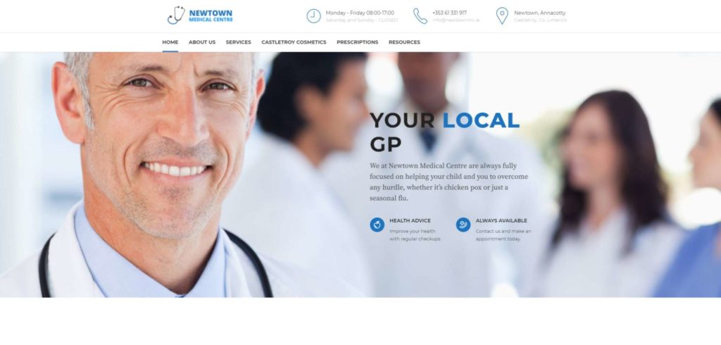 Dr. Valerie Patricia Keating, Newtown Medical Centre's Homepage