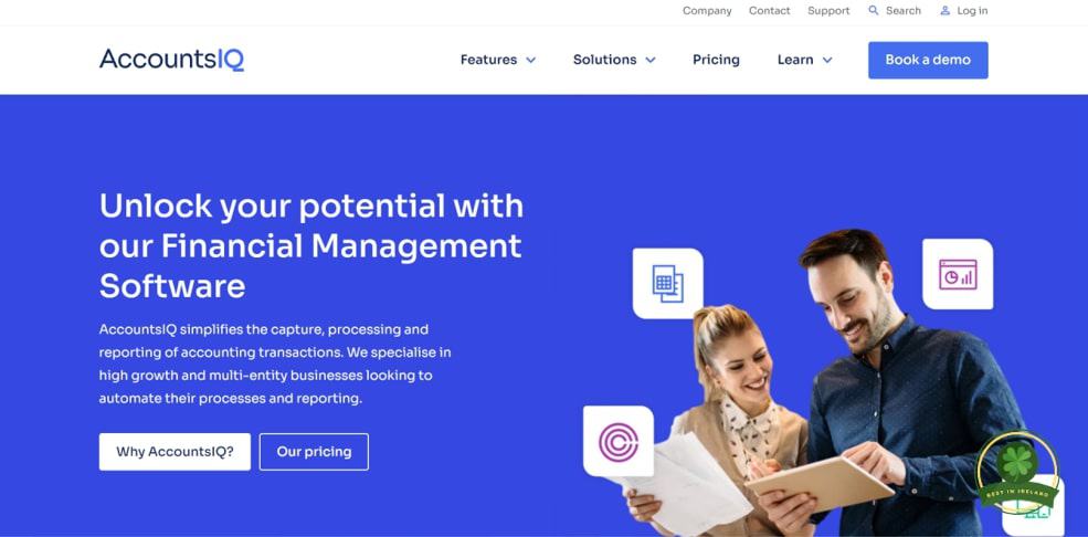 AccountsIQ's Homepage