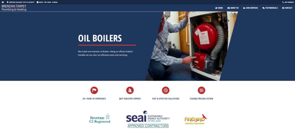 Brendan Tarpey Plumbing & Heating's Homepage