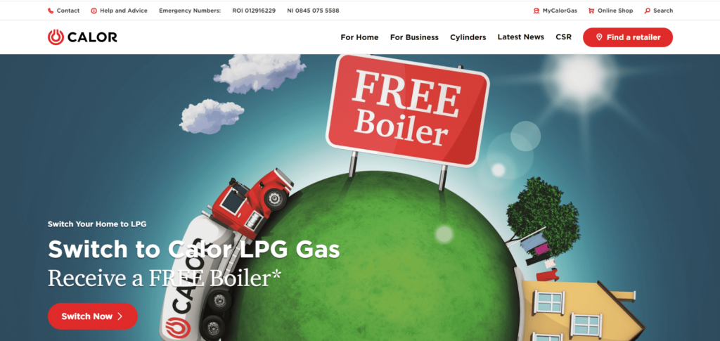 Calor Gas' Homepage