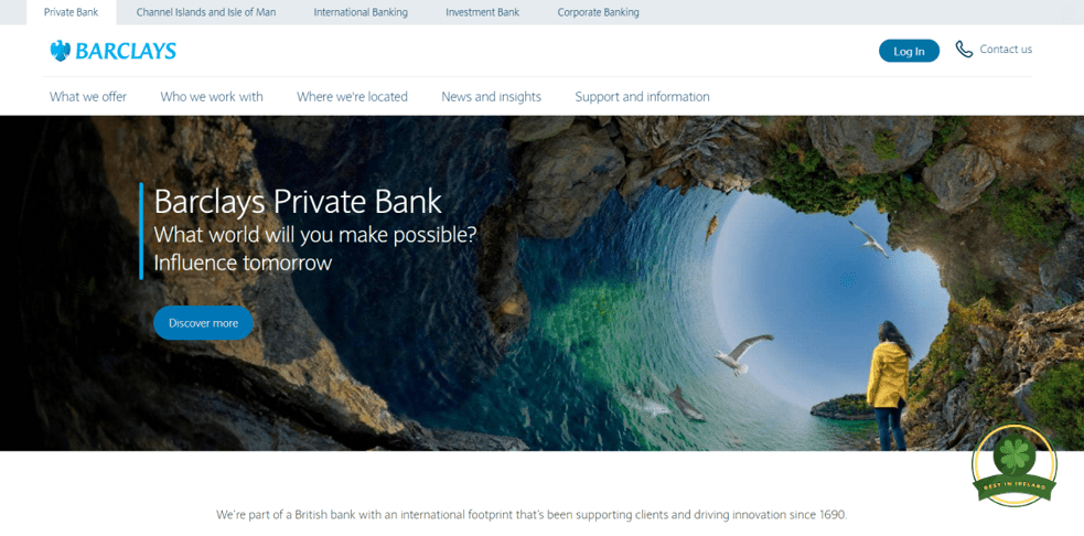 Barclays' Homepage
