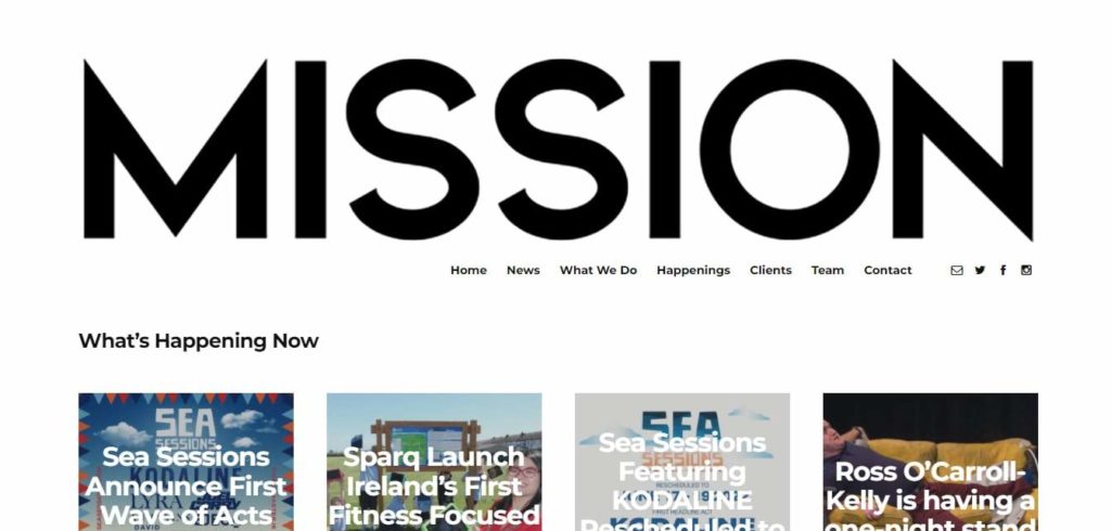 Mission PR and Communications Ltd's Homepage