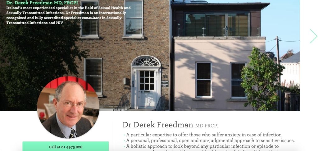 Derek Freedman MD FRCPI's Homepage