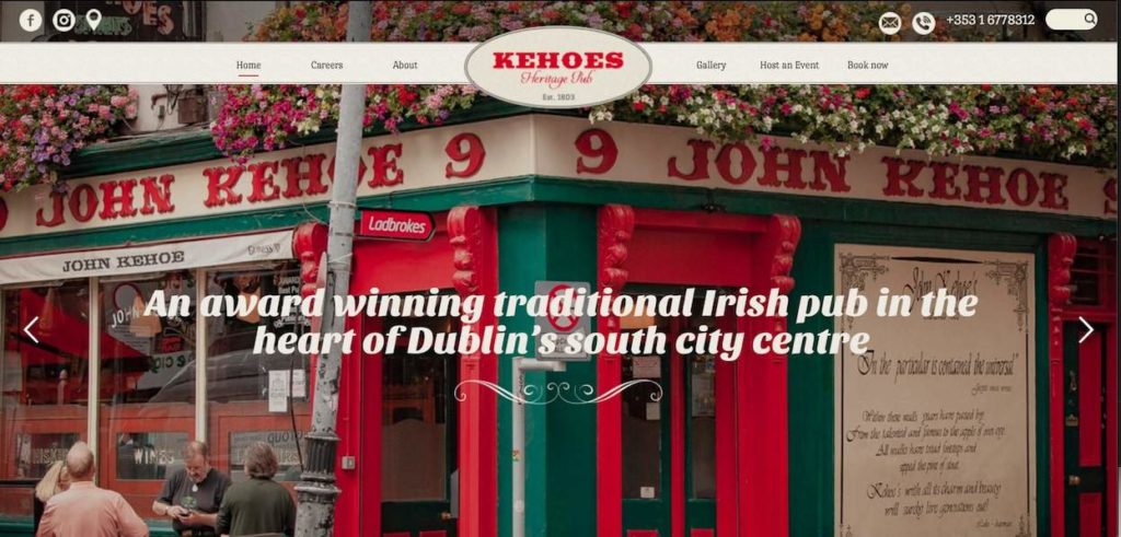 Kehoe’s Heritage Pub's Homepage