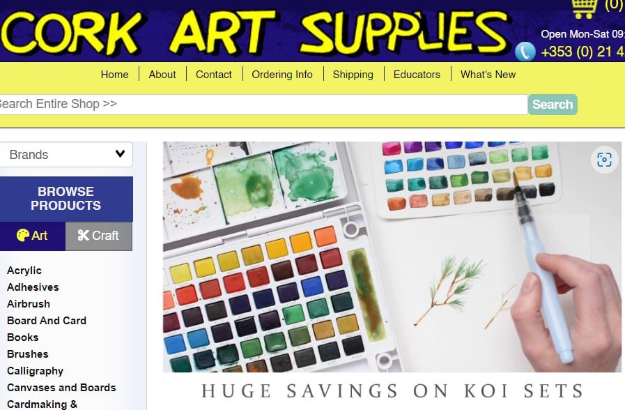 1. Cork Art Supplies