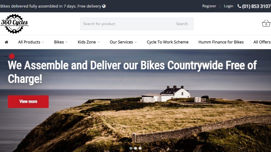 360 Cycles Homepage