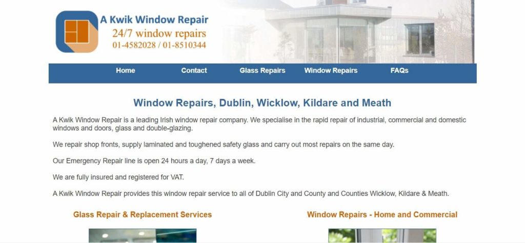 A Kwik Window Repair Homepage