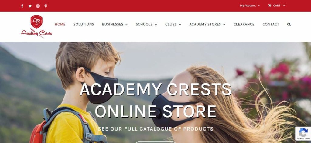 Academy Crests Homepage