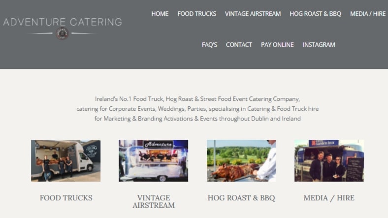 Adventure Catering Homepage