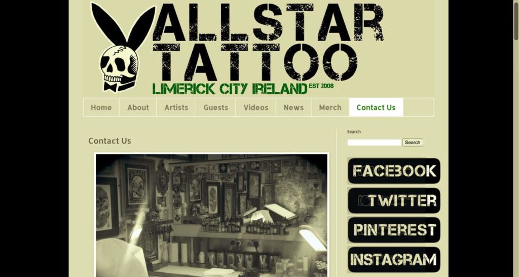 Allstar Ink Tattoo Homepage
