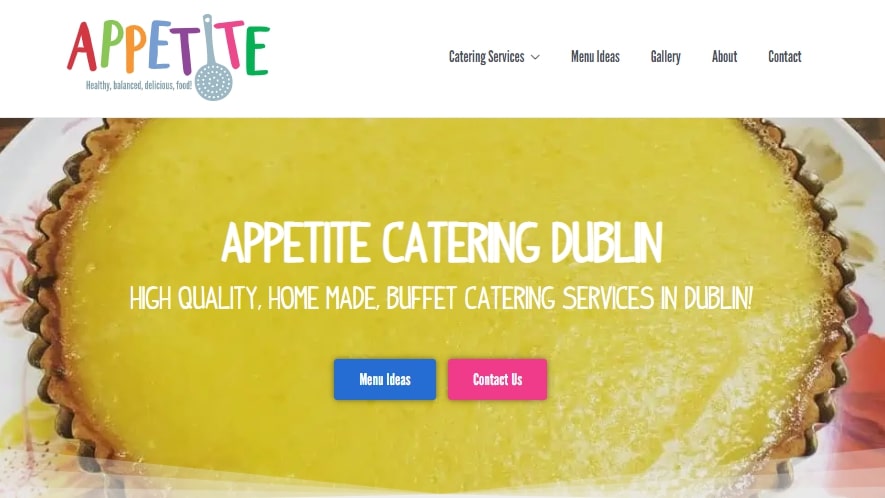 Appetite Catering Dublin Homepage