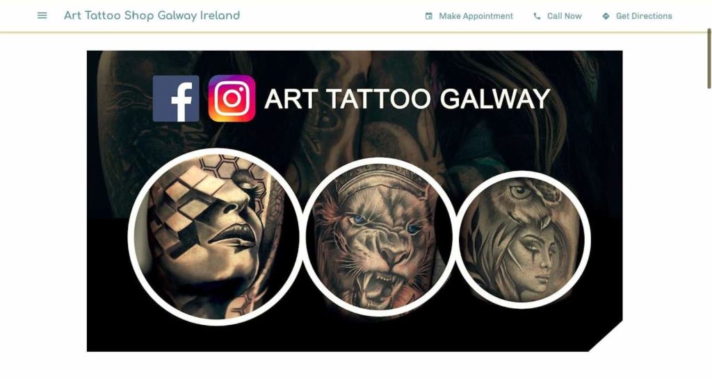 Art Tattoo Galway Homepage
