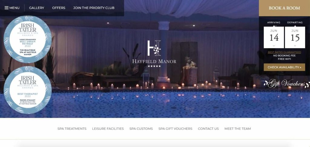 Beautique Spa (Hayfield Manor) Homepage