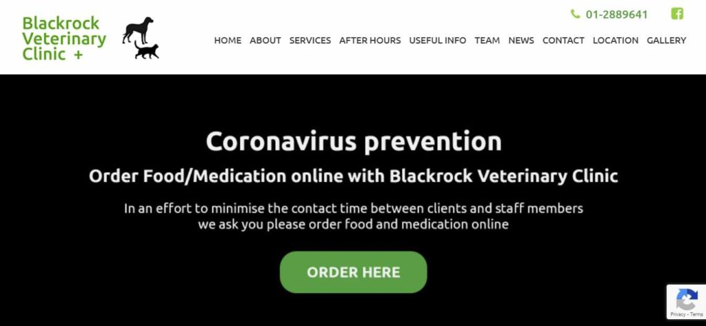 Blackrock Veterinary Clinic Homepage