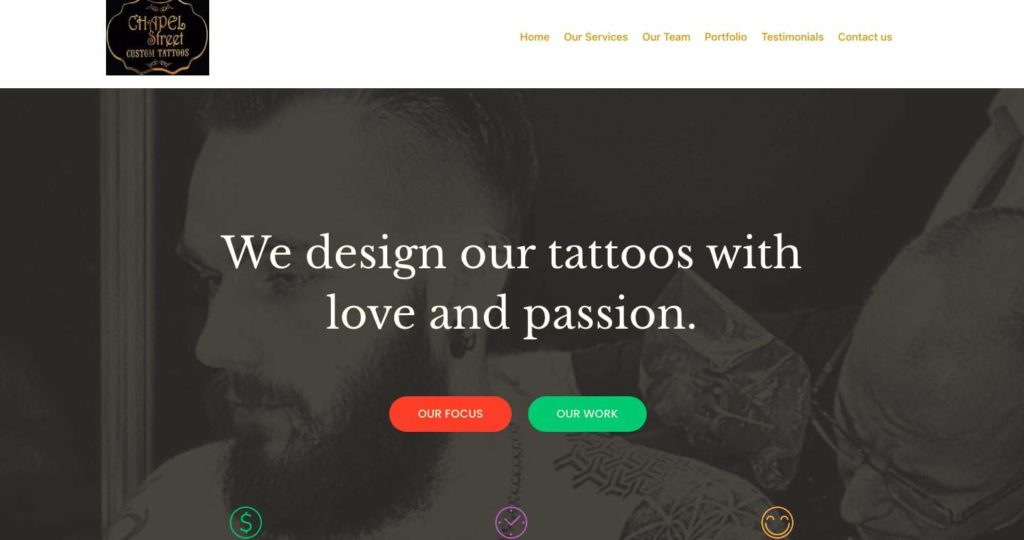 Chapel Street Custom Tattoos Homepage