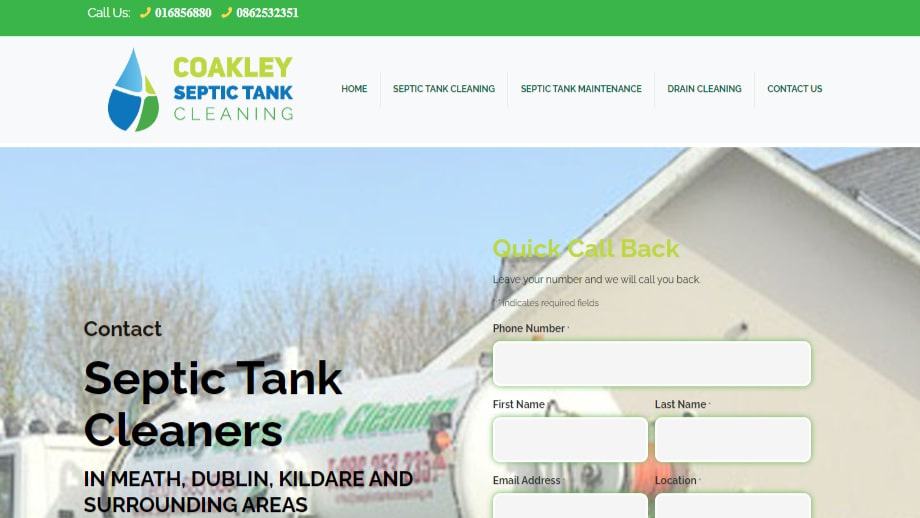 Coakley Septic Tank Cleaning Homepage