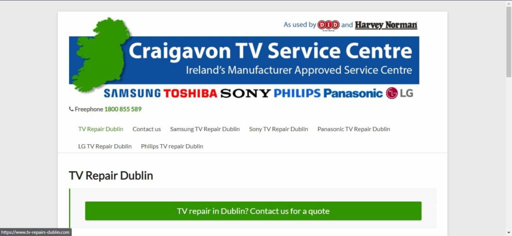 Craigavon TV Service Centre Ltd Homepage