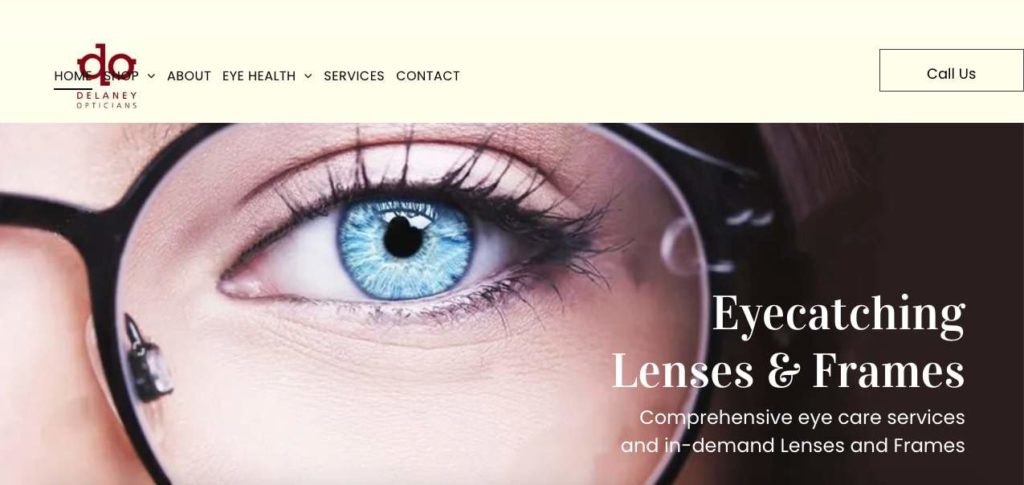 Delaney Opticians Homepage