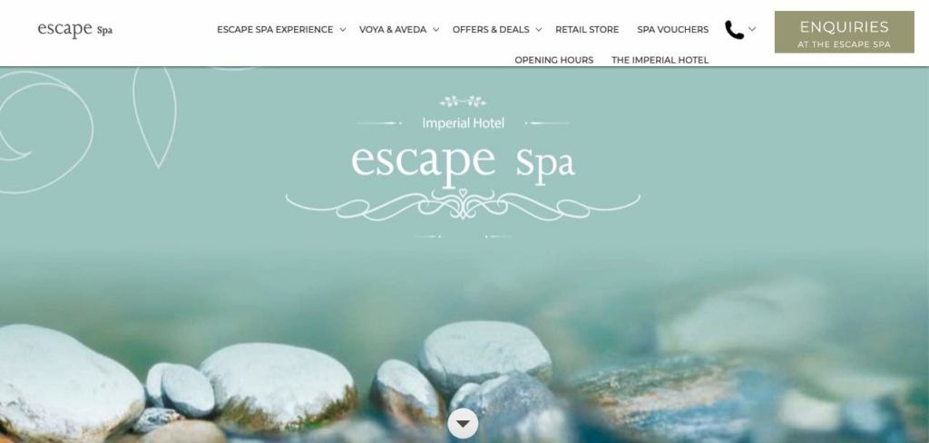 Escape Spa (Imperial Hotel) Homepage