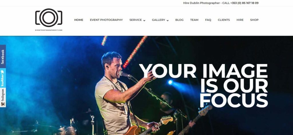 Event Photographer 17 Homepage